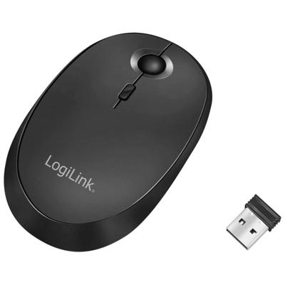 LogiLink ID0204 Muis Bluetooth, Radiografisch Optisch Zwart 3 Toetsen 1600 dpi Oplaadbaar LogiLink ID0204 Muis Bluetooth, Radiografisch Optisch Zwart 3 Toetsen 1600 dpi Oplaadbaar