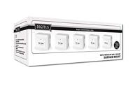 Digitus DN-9006/B5-N Netwerkdoos Opbouw (op muur) CAT 6 2 poorten Zuiver wit 5 stuk(s) - thumbnail
