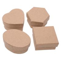 Colorations - papier-mache mini doosjes, 12st. - thumbnail