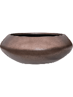 Baq Metallic Silver leaf Bowl Ufo Matt Coffee, 40x15cm - thumbnail