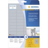 Herma 4221 Etiketten voor typeplaatjes 45.7 x 21.2 mm Polyester folie Zilver 1200 stuk(s) Permanent hechtend Laser (zwart/wit), Kopiëren (zwart/wit), - thumbnail