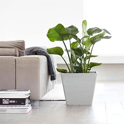 Ecopots Rotterdam kunststof bloempot Wit/Grijs - Ø 37,5 cm