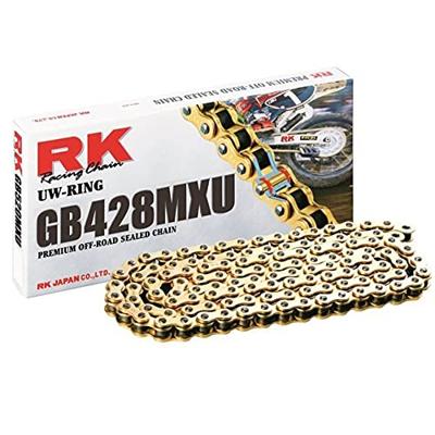 RK Chains 428 mxu 132 c gold/gold open