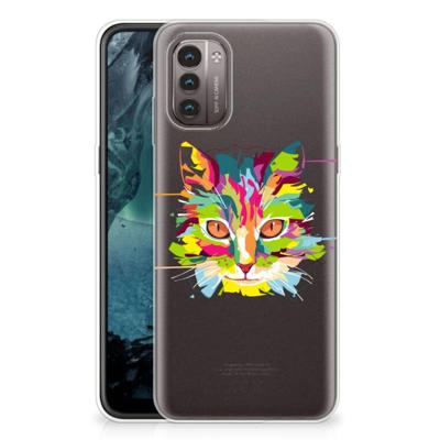 Nokia G21 | G11 Telefoonhoesje met Naam Cat Color Nokia G21 | G11 Telefoonhoesje met Naam Cat Color