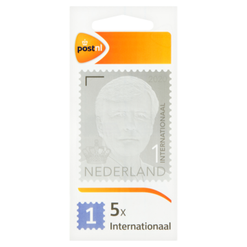 PostNL Postzegels Koning Int. 1 (5 st) PostNL Postzegels Koning Int. 1 (5 st)