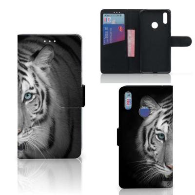 Huawei Y7 (2019) | Telefoonhoesje | Met pasjeshouder | Tijger