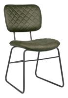LABEL51 Eetkamerstoel Sev - Army green - Microfiber - thumbnail