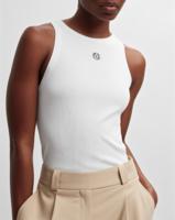 Msch Copenhagen Mschgubbe Rasmia Icon Sl Top Tops En Singlets B White Black - thumbnail