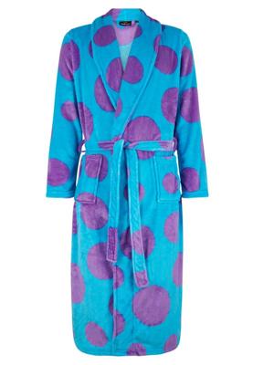 Dames badjas stippen-l/xl