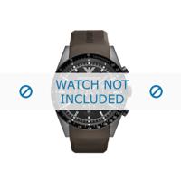 Armani horlogeband AR5986 Silicoon Bruin 24mm - thumbnail