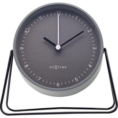 NeXtime NE-5240GS Wekker Berlin 14x13 cm Grijs/Metaal NeXtime NE-5240GS Wekker Berlin 14x13 cm Grijs/Metaal