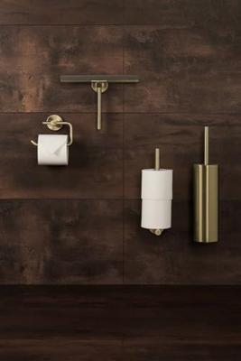 Haceka Kosmos Toiletborstelset - wandmodel - geborsteld goud 2010975