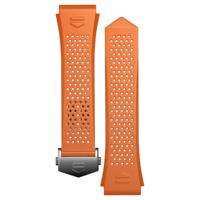 Horlogeband Smartwatch Tag Heuer SBR8A10 / BT6265 Rubber Oranje - thumbnail