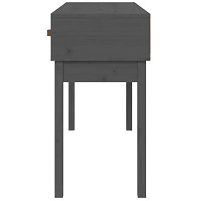 Wandtafel 114x40x75 cm massief grenenhout grijs