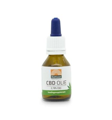 Mattisson CBD olie 2.78% 20 Milliliter