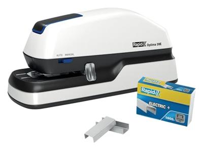 Nietmachine elektrisch Rapid Optima 20 20vel zilver/zwart