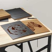 Decoratieve Panelen 50 pcs Zwart eiken 15 x 21 x 0.3 cm - thumbnail