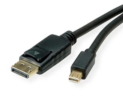 ROLINE Mini DisplayPort Kabel, mDP-DP, v1.3/v1.4, M/M, zwart, 1 m