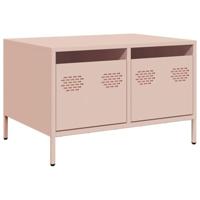 Tv-meubel 68x50x43,5 cm koudgewalst staal roze - thumbnail