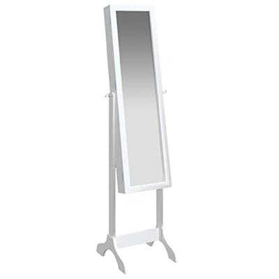 VidaXL Spiegel vrijstaand 34x37x146 cm wit VidaXL Spiegel vrijstaand 34x37x146 cm wit