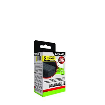 Aquael Schuimstofpatroon Mikro Plus 2-Pack - Heldere Aquariumwater Vervangingsfilters