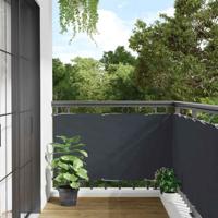 VidaXL Balkonscherm 400x120 cm pvc antracietkleurig - thumbnail