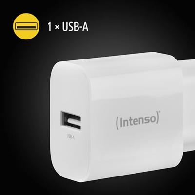 Intenso W5A USB-oplader 5 W 1x USB-A Wit Binnen - thumbnail