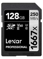 Lexar 1667X 128GB 250MB/s Professional U3 V60 UHS-II SDXC... - thumbnail