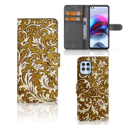 Wallet Case Motorola Moto G100 Barok Goud Wallet Case Motorola Moto G100 Barok Goud