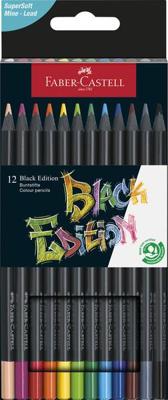Faber Castell FC-116412 Kleurpotloden Black Edition In Etui 12 Stuks