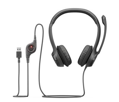Hoofdtelefoon met microfoon Logitech 981-000406 Zwart - thumbnail