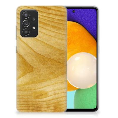 Samsung Galaxy A52 (5G/4G) | Bumper Hoesje | Licht Hout
