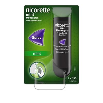 Nicorette Mint Mondspray 1mg Nicorette Mint Mondspray 1mg