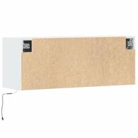 Tv-wandmeubel met LED-verlichting 100x31x35 cm wit - thumbnail
