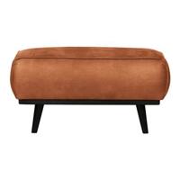 WOOOD Hocker 'Statement' Eco Leder, kleur Cognac - thumbnail