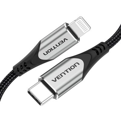 Kabel Lightning Vention TACHF Grijs 1 m (1 Stuks) - thumbnail