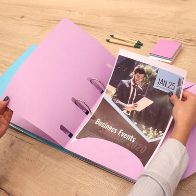 Smartfolder geperforeerde opbergmappen a4 bl 6st