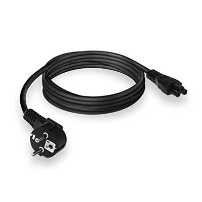 ACT AK5407 230V Stroomkabel Randaarde Stekker CEE7/7 C5 Zwart - 50 cm