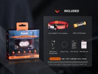 Fenix Light HM65R-T V2.0 Hoofdlamp LED werkt op een accu - thumbnail