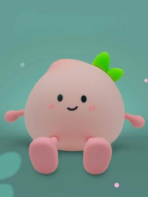 Oplaadbaar nachtlampje perzik rozen