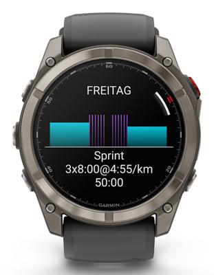 Garmin fēnix 8 Pro 3,56 cm (1.4") AMOLED 51 mm Digitaal 454 x 454 Pixels Touchscreen Grafiet, Titanium Wifi GPS