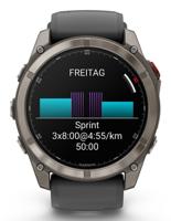 Garmin fēnix 8 Pro 3,56 cm (1.4") AMOLED 51 mm Digitaal 454 x 454 Pixels Touchscreen Grafiet, Titanium Wifi GPS - thumbnail