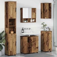 Badkamermeubelset 5 pcs Oud hout 61 x 35 x 64 cm Bewerkt hout - thumbnail