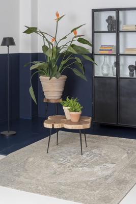 Brinker Carpets - Feel Good Meda Silver - 170x230 cm Vintage Vloerkleed Brinker Carpets - Feel Good Meda Silver - 170x230 cm Vintage Vloerkleed