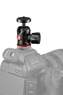 Manfrotto MH492LCD-BH 492 Testa a Sfera con Base a Slitta, Nero