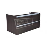 Wiesbaden Vision onderkast+ 2 laden 100x46 houtnerf grijs - thumbnail