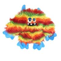 KONG FRIZZLE ZAZZLE MET PIEP EN KREUKEL GELUID VERSTEVIGD 23X23X6 CM - thumbnail