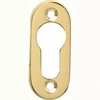 Artitec Cilinderrozet ovaal Mi Satori messing ongelakt - thumbnail