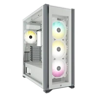 Corsair CORSAIR iCUE 7000X RGB - FT - E-ATX - Seitenteil mit Fenster (gehärtetes Glas) Full Tower PC-behuizing Wit