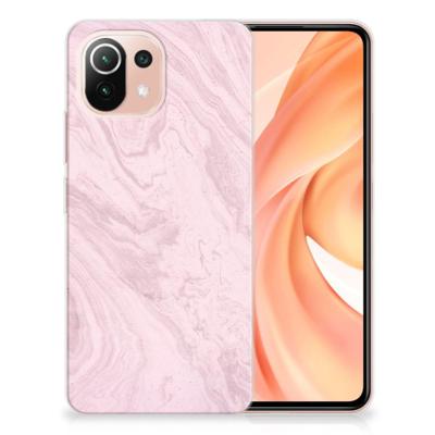 Xiaomi Mi 11 Lite | 11 Lite 5G NE | TPU | Siliconen hoesje | Marble Pink - Origineel Cadeau Vriendin